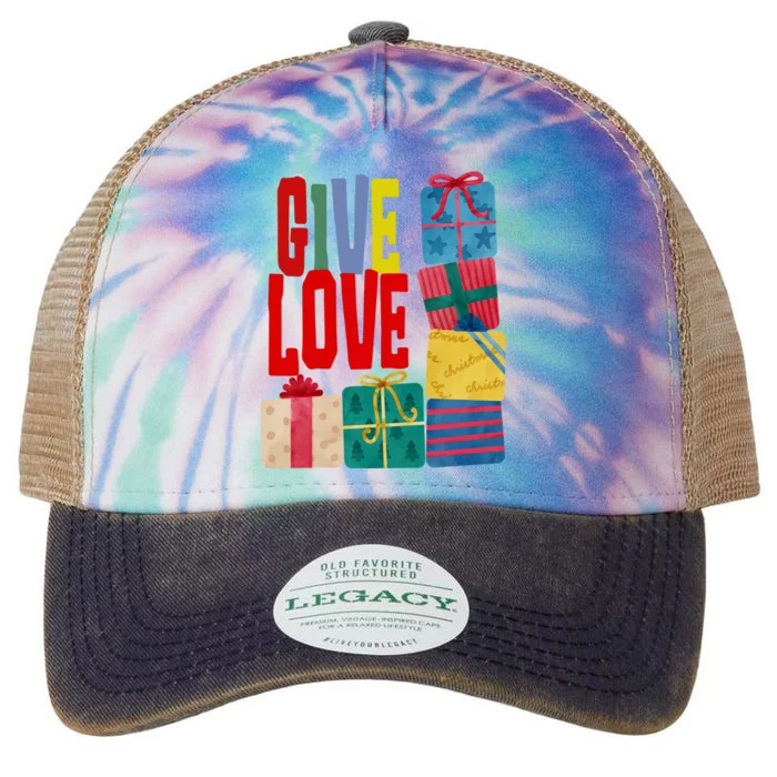 Give Love Christmas Holiday Gifts Legacy Tie Dye Trucker Hat