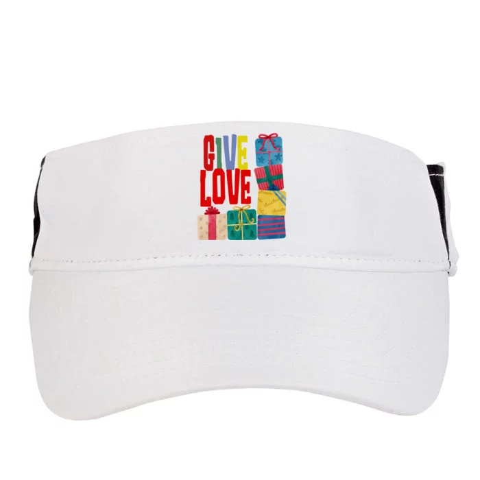 Give Love Christmas Holiday Gifts Adult Drive Performance Visor