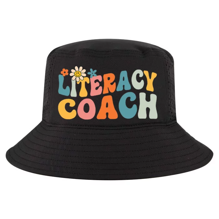 Groovy Literacy Coach Appreciation Day Back To School Cool Comfort Performance Bucket Hat