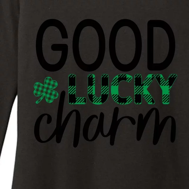 Good Luck Charm Funny St Patricks Day Womens CVC Long Sleeve Shirt