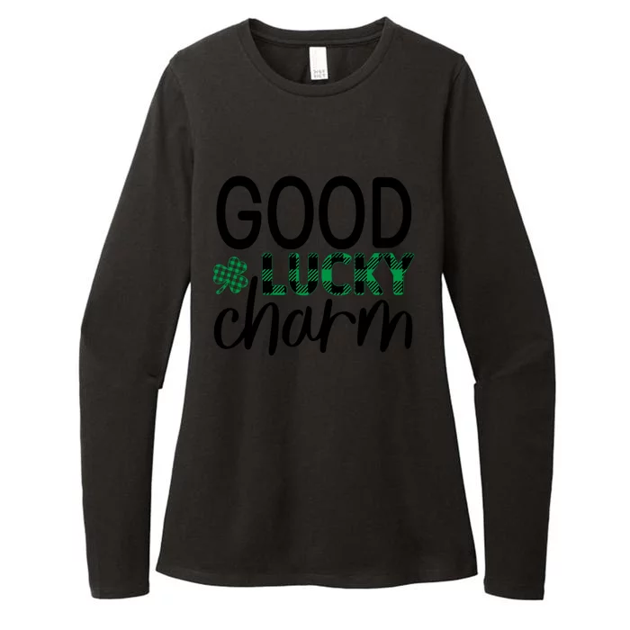 Good Luck Charm Funny St Patricks Day Womens CVC Long Sleeve Shirt