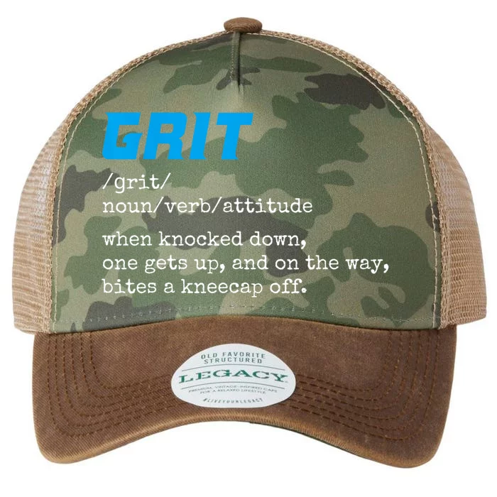 Grit Lions Definition Funny Detroit City Legacy Tie Dye Trucker Hat