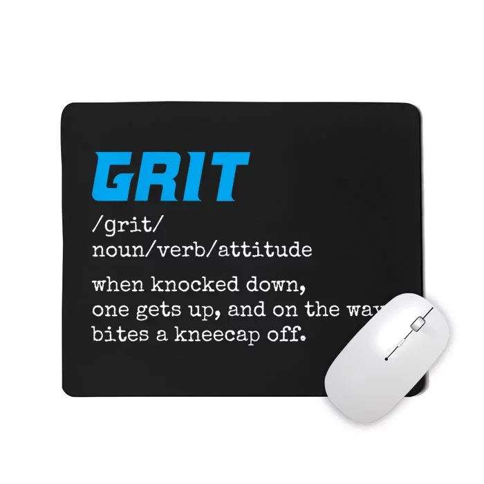 Grit Lions Definition Funny Detroit City Mousepad