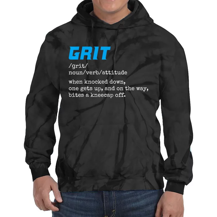 Grit Lions Definition Funny Detroit City Tie Dye Hoodie