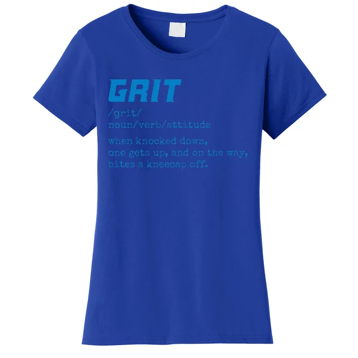 Grit Lions Definition Funny Detroit City Women's T-Shirt