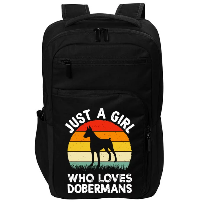 Girl Loves Dobermans Impact Tech Backpack