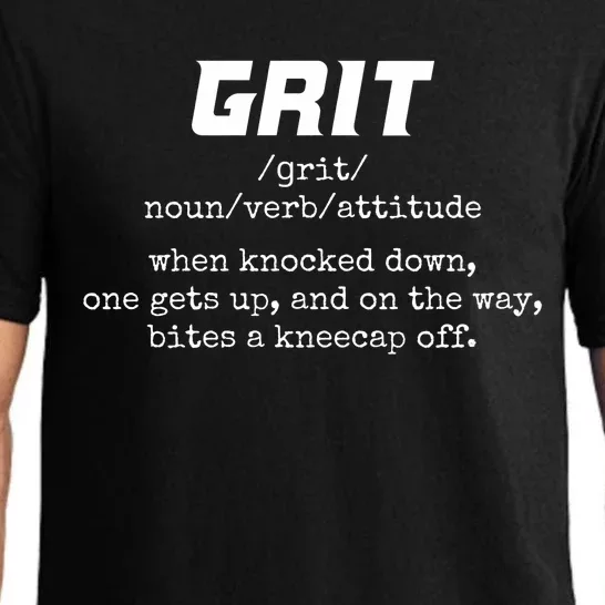 Grit Lions Definition Funny Detroit City Pajama Set