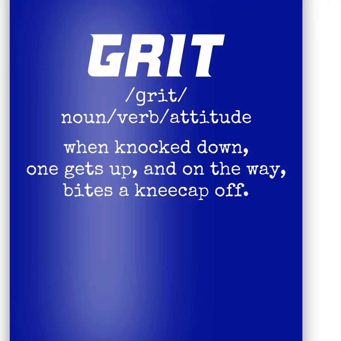 Grit Lions Definition Funny Detroit City Poster