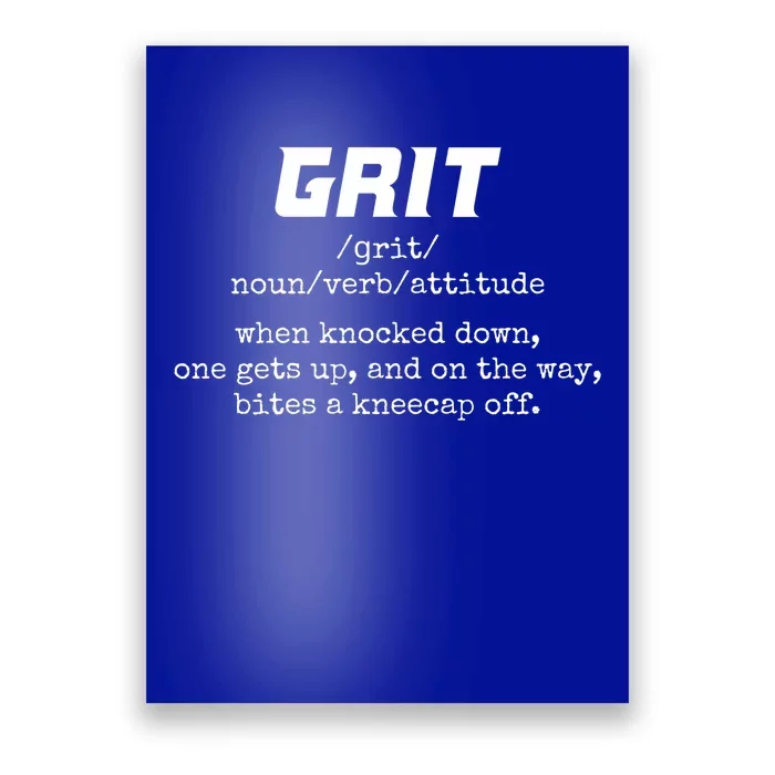 Grit Lions Definition Funny Detroit City Poster