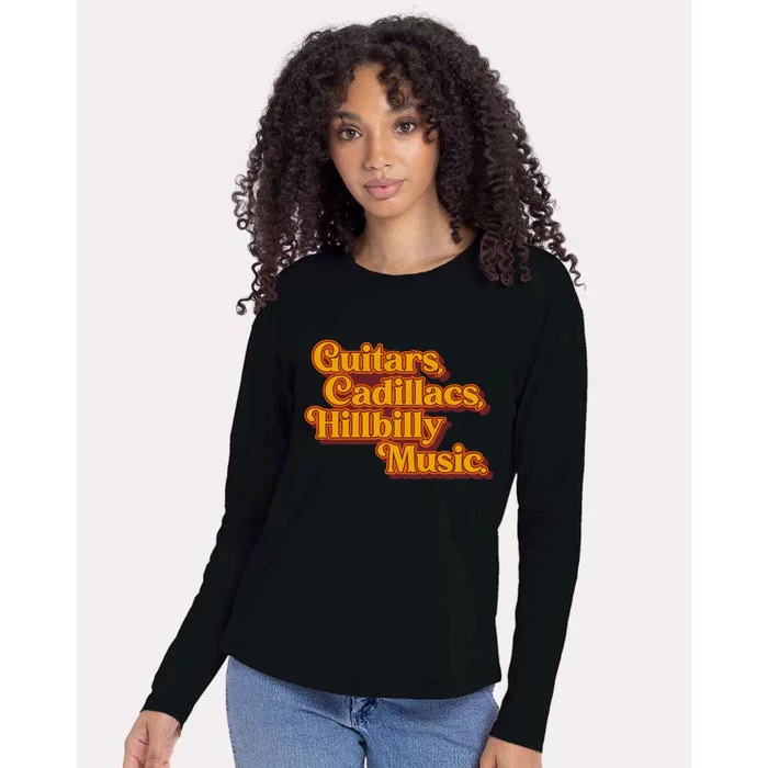 Guitars Lyrics Dwight Yoakam Tribute Womens Cotton Relaxed Long Sleeve T-Shirt