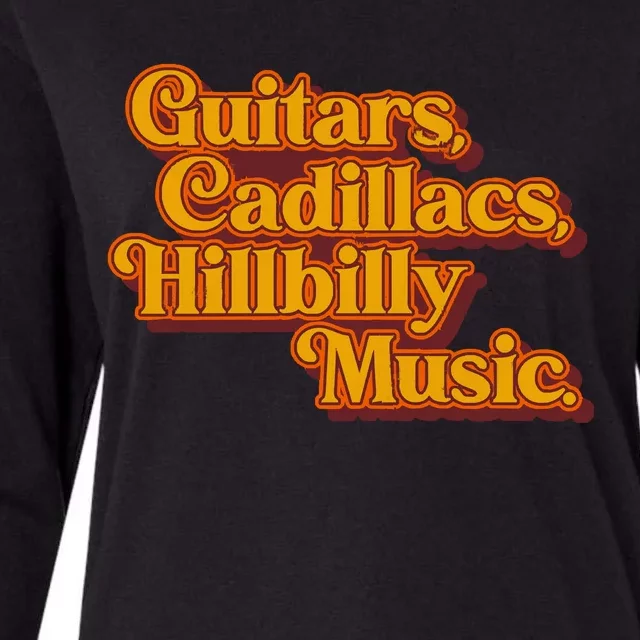 Guitars Lyrics Dwight Yoakam Tribute Womens Cotton Relaxed Long Sleeve T-Shirt