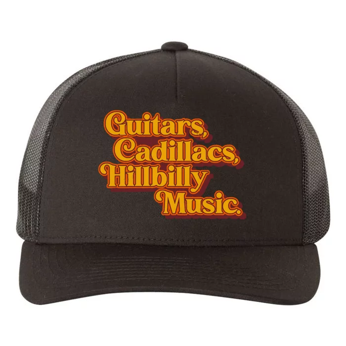 Guitars Lyrics Dwight Yoakam Tribute Yupoong Adult 5-Panel Trucker Hat