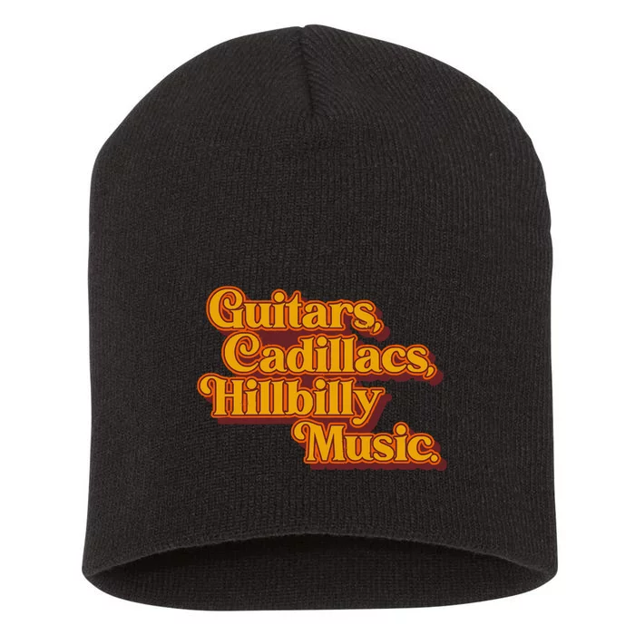 Guitars Lyrics Dwight Yoakam Tribute Short Acrylic Beanie