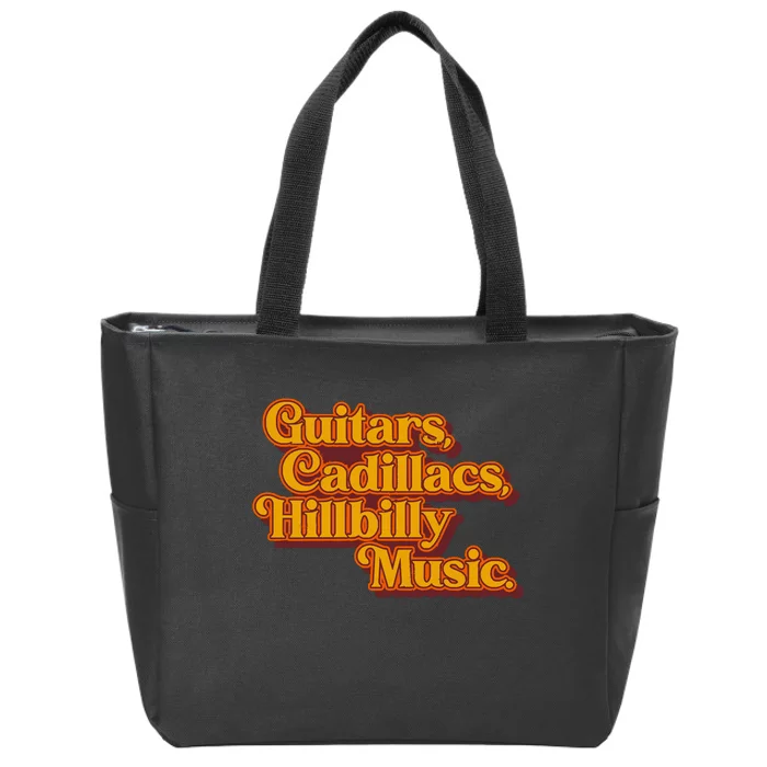 Guitars Lyrics Dwight Yoakam Tribute Zip Tote Bag