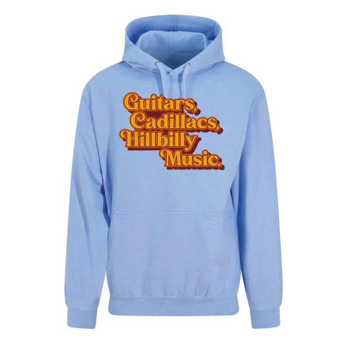 Guitars Lyrics Dwight Yoakam Tribute Unisex Surf Hoodie