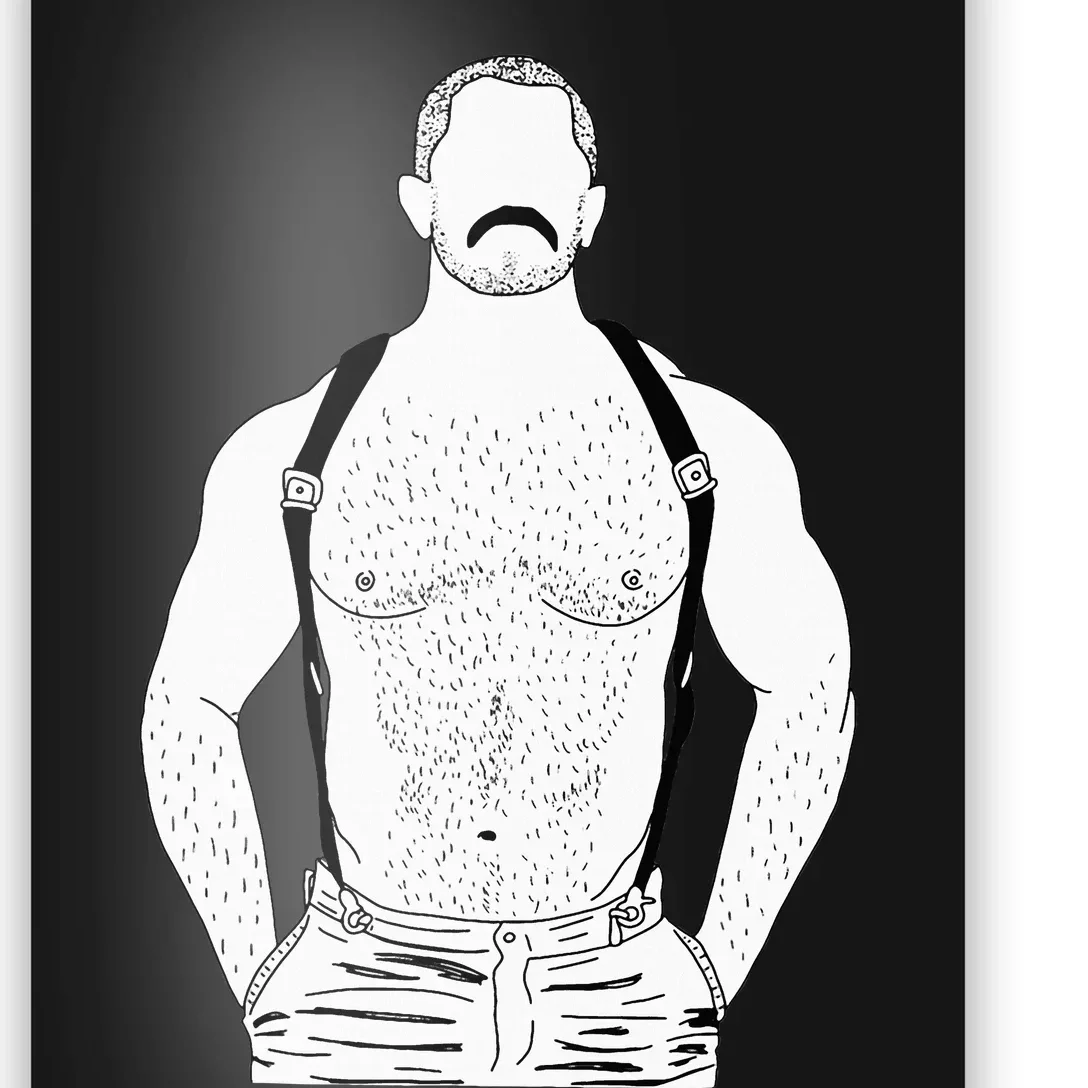 G.A.Y Leather Daddy Man Bear Kink Fetish Bdsm Mustache Poster |  TeeShirtPalace