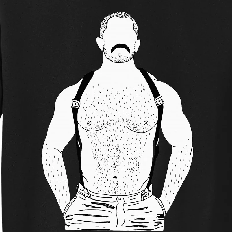 G.A.Y Leather Daddy Man Bear Kink Fetish Bdsm Mustache Tall Sweatshirt