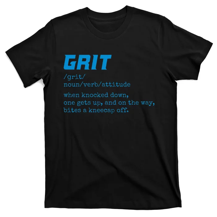 Grit Lions Definition Funny Detroit City T-Shirt