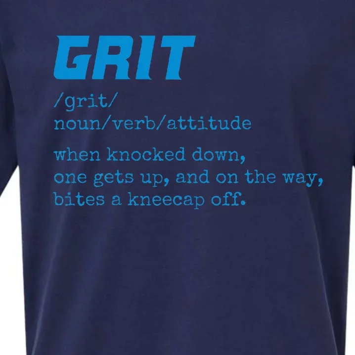 Grit Lions Definition Funny Detroit City Sueded Cloud Jersey T-Shirt