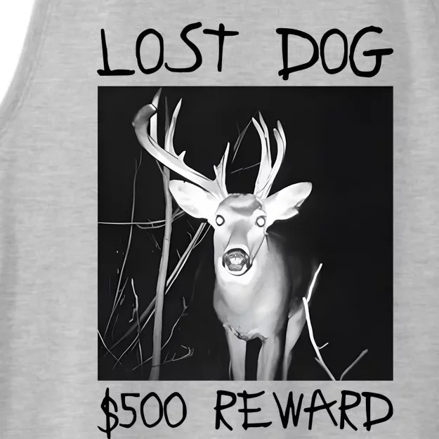 Gotfunny Lost Dog $500 Reward Ladies Tri-Blend Wicking Tank