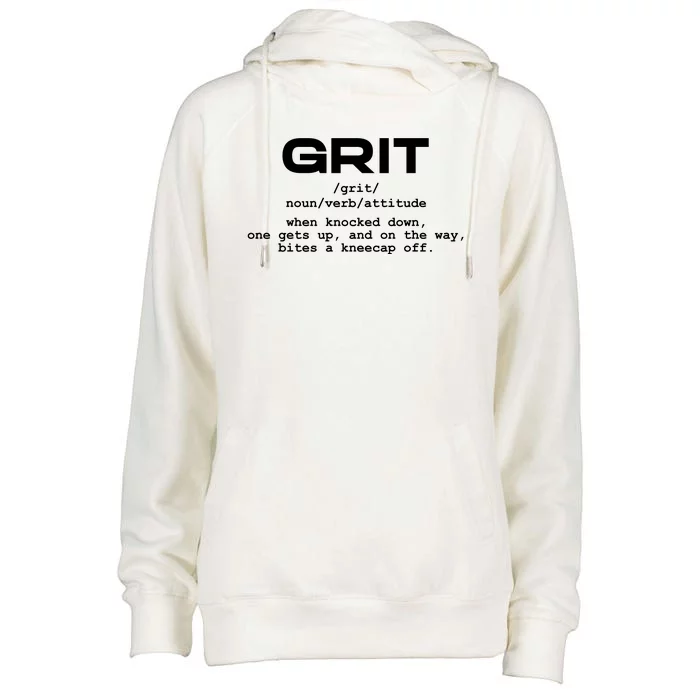 Grit Lions Definition Funny Detroit City Womens Funnel Neck Pullover Hood