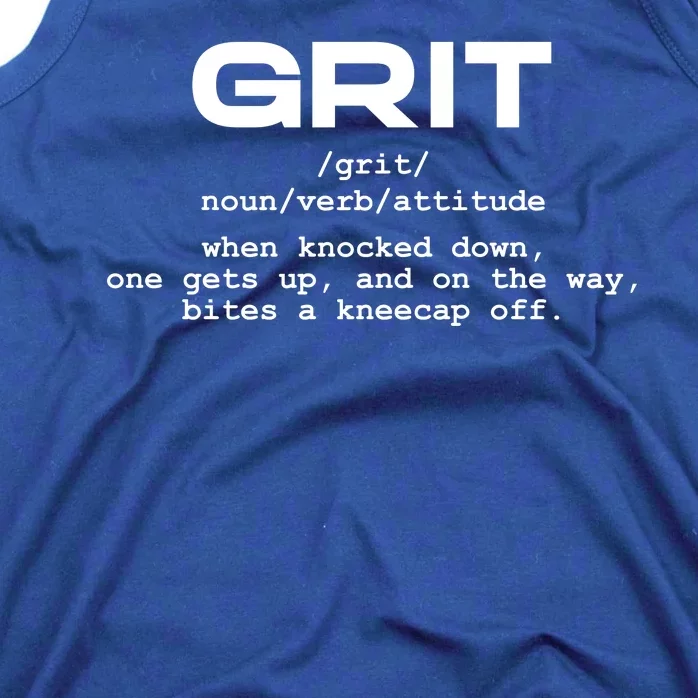 Grit Lions Definition Funny Detroit City Tank Top