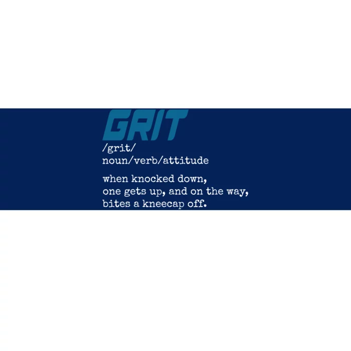 Grit Lions Definition Funny Detroit City Bumper Sticker