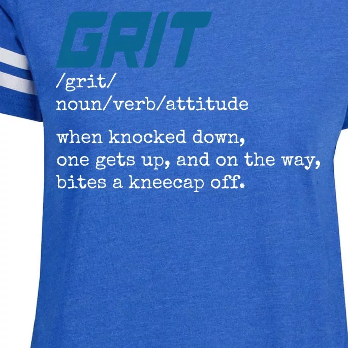 Grit Lions Definition Funny Detroit City Enza Ladies Jersey Football T-Shirt