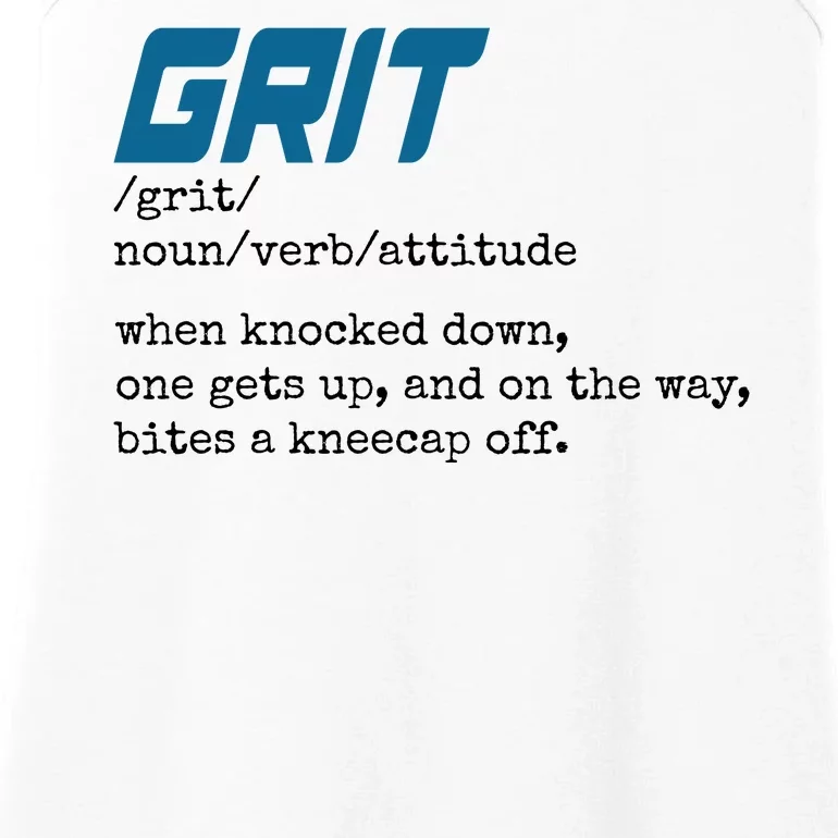 Grit Lions Definition Funny Detroit City Ladies Essential Tank