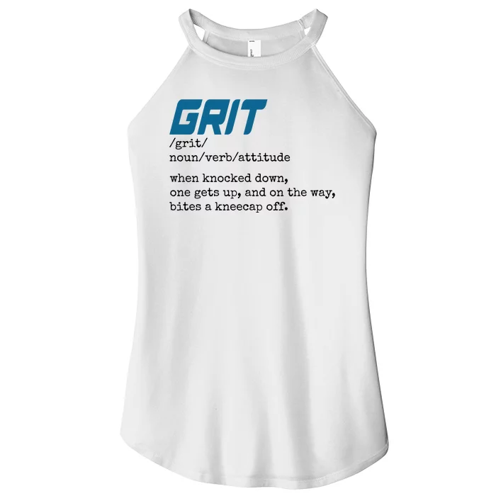 Grit Lions Definition Funny Detroit City Women’s Perfect Tri Rocker Tank