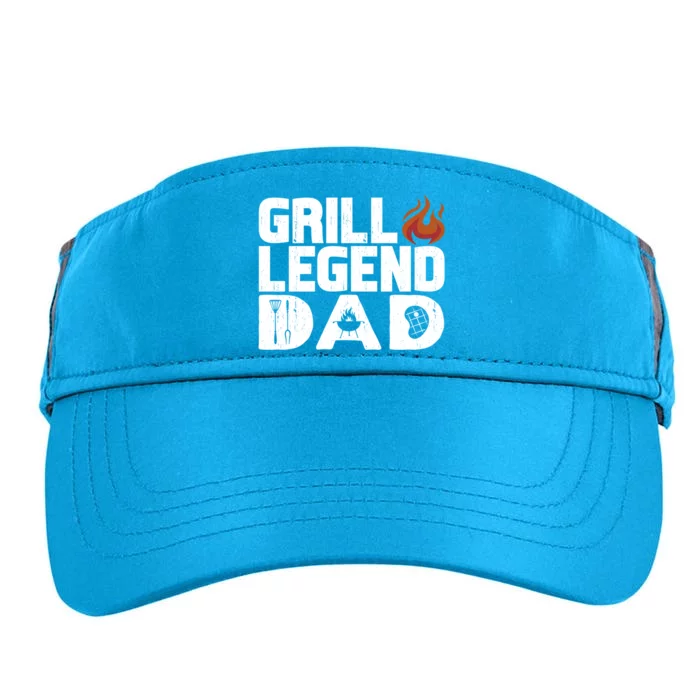 Grill Legend Dad Grill And Smoker Barbecue Chef Dad Funny Gift Adult Drive Performance Visor