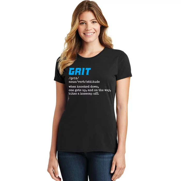 Grit Lions Definition Funny Detroit City Women's T-Shirt