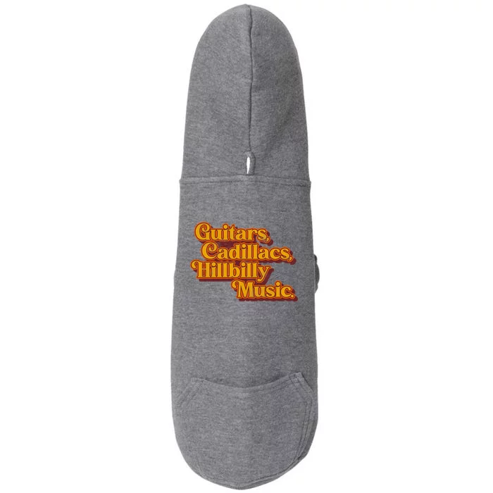 Guitars Lyrics Dwight Yoakam Tribute Doggie 3-End Fleece Hoodie