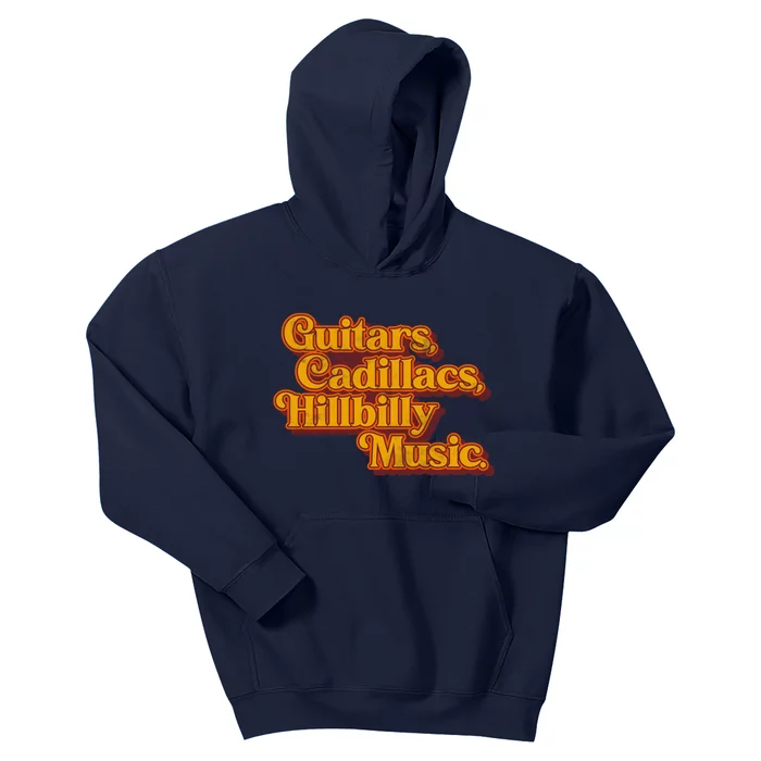 Guitars Lyrics Dwight Yoakam Tribute Kids Hoodie