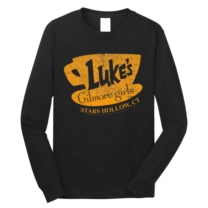 Gilmore LukeS Diner Stars Hollow Distressed Sign Long Sleeve Shirt