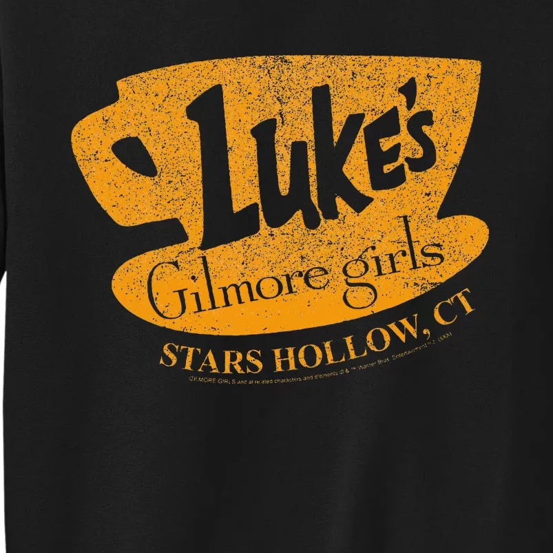 Gilmore LukeS Diner Stars Hollow Distressed Sign Tall Sweatshirt