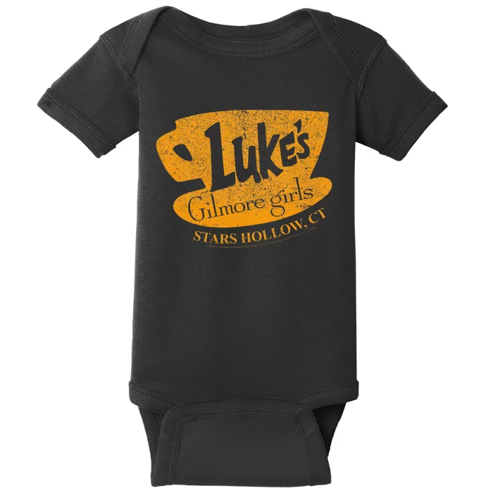 Gilmore LukeS Diner Stars Hollow Distressed Sign Baby Bodysuit