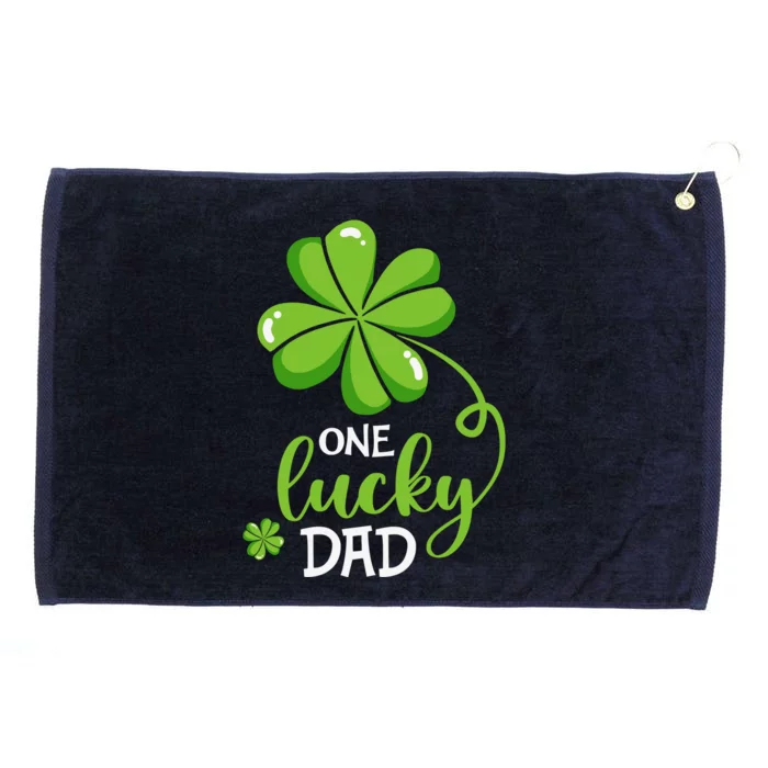 Go Lucky Dad Funny St Patricks Day Matching Family Grommeted Golf Towel