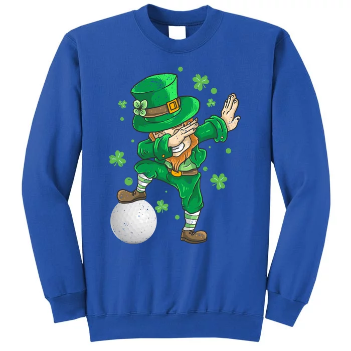 Golf Lover Dabbing Leprechaun Golf St Patrick's Day Gift Tall Sweatshirt