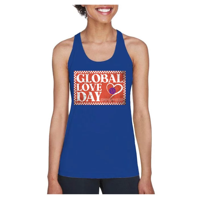 Global Love Day Gift Women's Racerback Tank