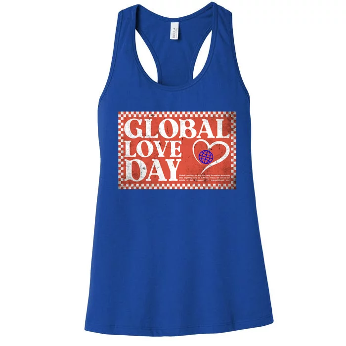 Global Love Day Gift Women's Racerback Tank