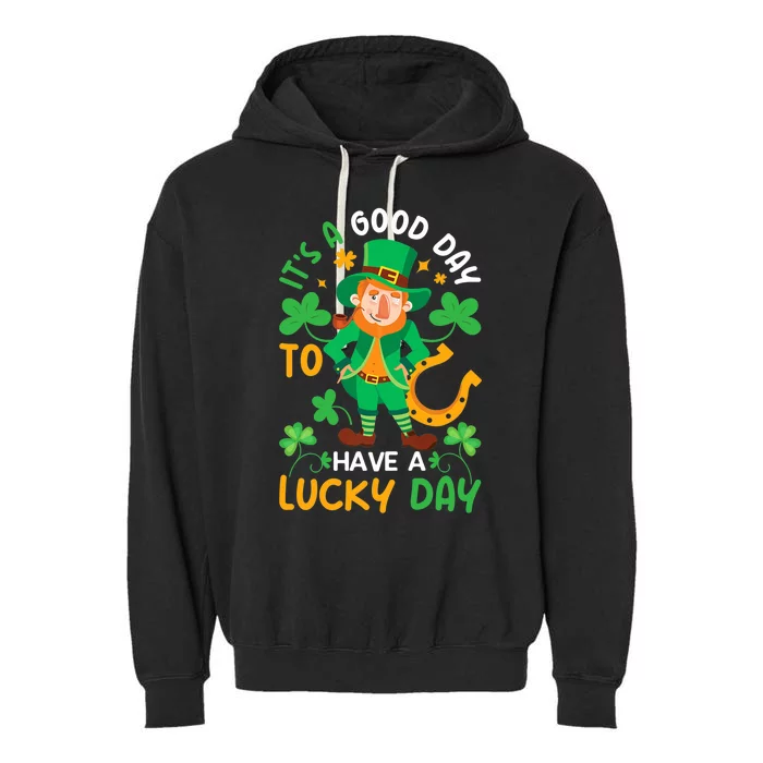 Good Lucky Day, Funny Teacher and Student St Patricks Day Premium Garment-Dyed Fleece Hoodie