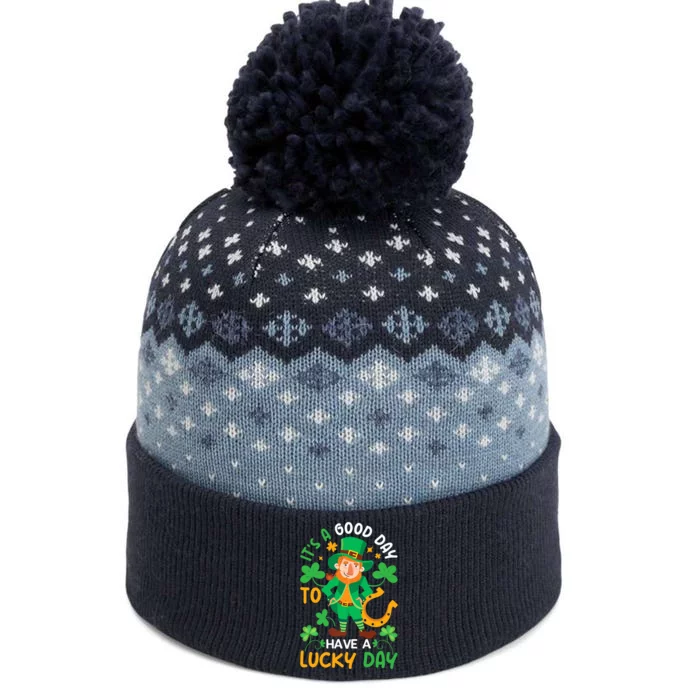 Good Lucky Day, Funny Teacher and Student St Patricks Day Premium The Baniff Cuffed Pom Beanie