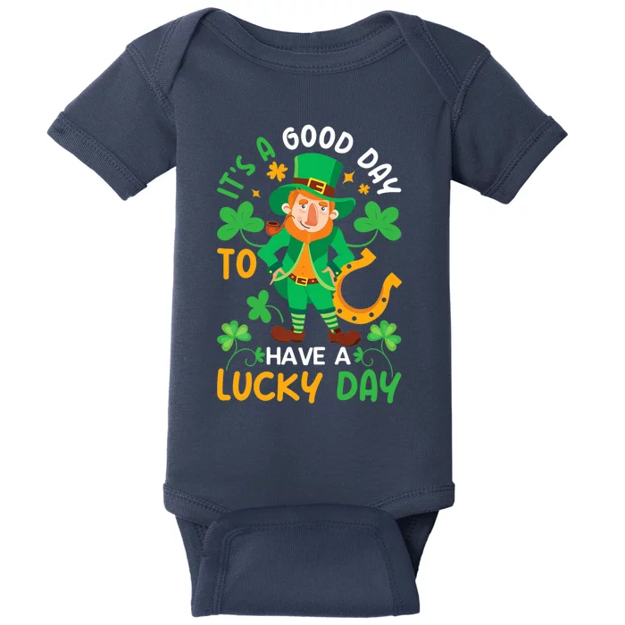 Good Lucky Day, Funny Teacher and Student St Patricks Day Premium Baby Bodysuit