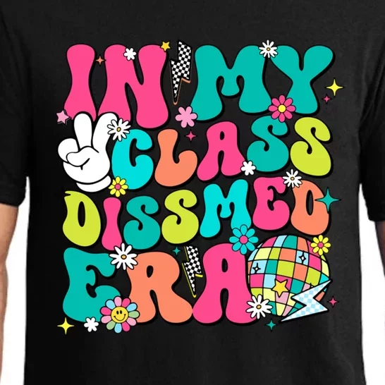 Graduate Last Day Of School Groovy In My Class Dismissed Era Cute Gift Pajama Set