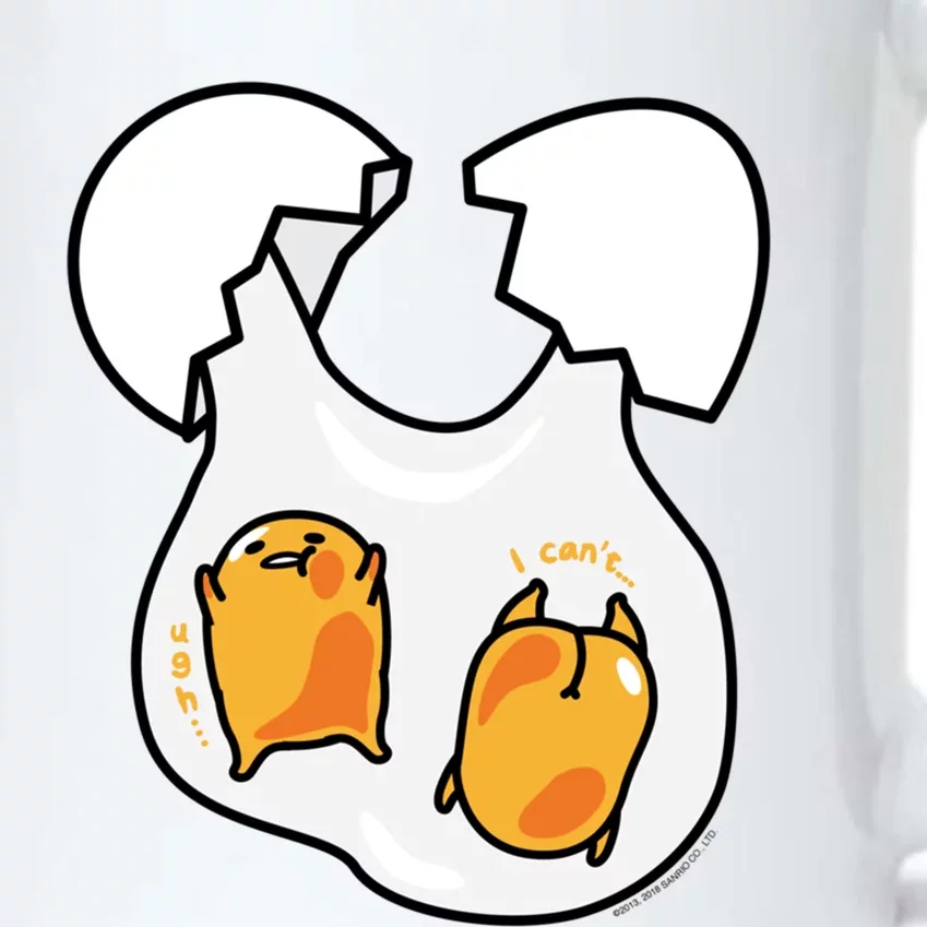 Gudetama Lazy Egg Twins Gift Black Color Changing Mug