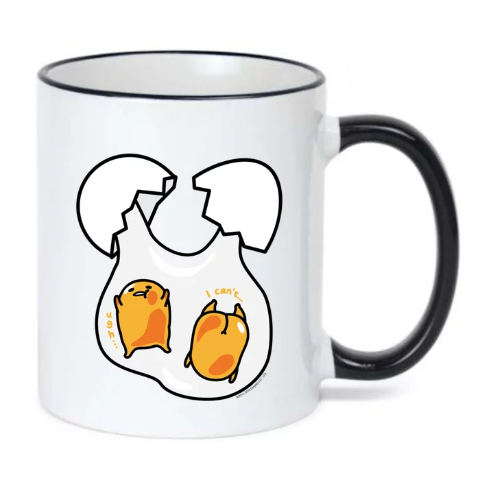 Gudetama Lazy Egg Twins Gift Black Color Changing Mug