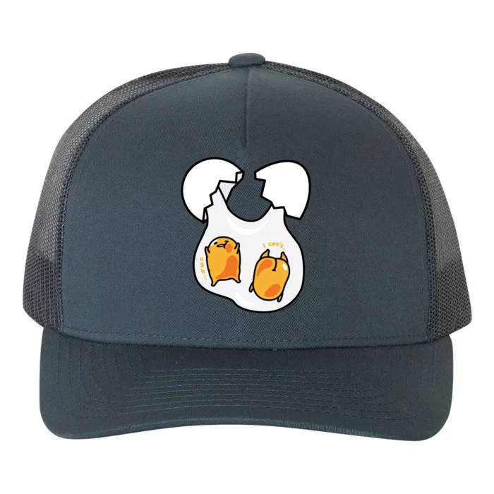 Gudetama Lazy Egg Twins Gift Yupoong Adult 5-Panel Trucker Hat