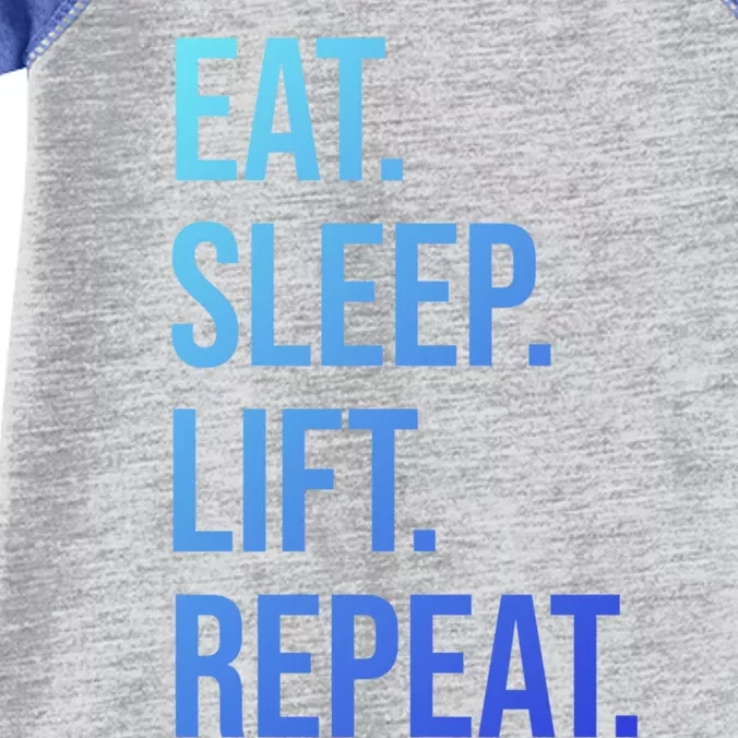 Gym Lifting Eat Sleep Lift Repeat Gift Infant Baby Jersey Bodysuit