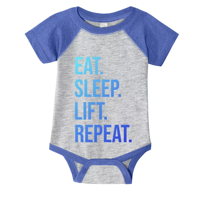 Gym Lifting Eat Sleep Lift Repeat Gift Infant Baby Jersey Bodysuit